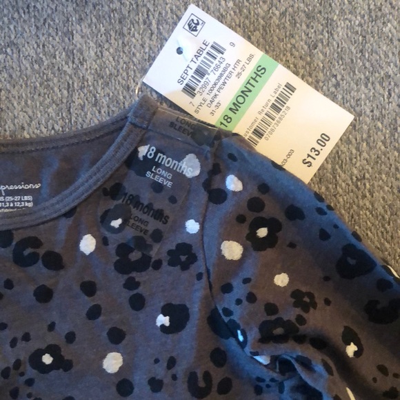 Leopard print baby girl top - Picture 3 of 4